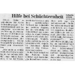  Cellesche Zeitung 22.11.2011 Hilfe bei Schüchternheit  
