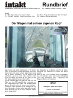 Themen im aktuellen intakt-Rundbrief Themen im aktuellen intakt-Rundbrief