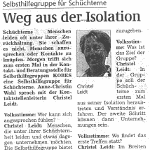  Magdeburger Volksstimme 4.9.2006 Weg aus der Isolation  