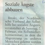  Wolfsburger Allgemeine Zeitung Januar 2009 Soziale Ängste abbauen  